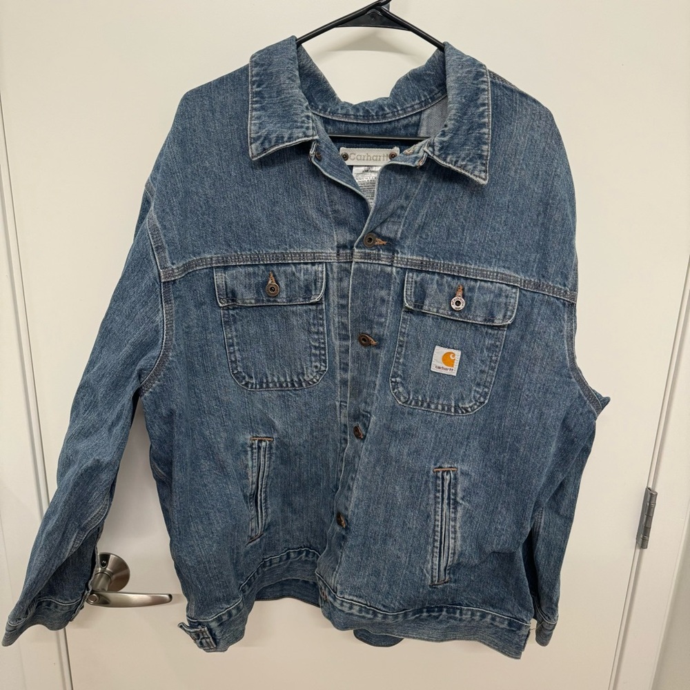 Carhartt Denim Button Down Jacket - image 1
